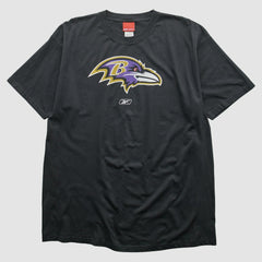 Baltimore Ravens Reebok 2000s T-shirt Black Vintage - Fanatics