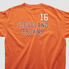 Cleveland Browns Reebok 2000s T-shirt Orange Vintage - Fanatics
