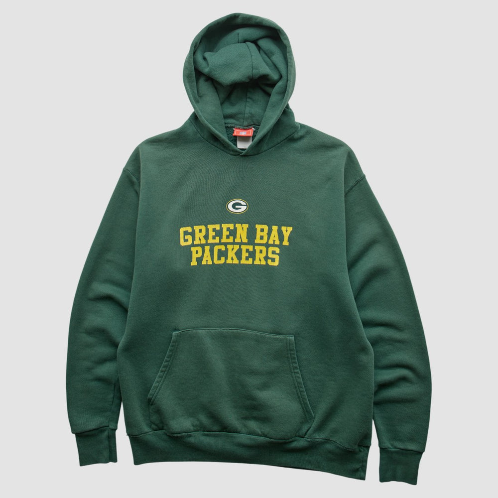 Green Bay Packers NFL 2000s Hooded Pullover Sweatshirt Green Vintage - Fanatics