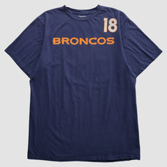 Denver Broncos Reebok 2000s T-shirt Navy Vintage - Fanatics