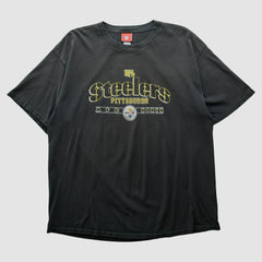 Pittsburgh Steelers NFL 2000s T-shirt Black Vintage - Fanatics