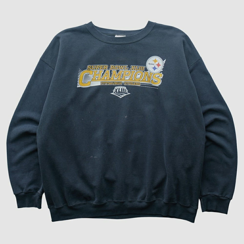 Pittsburgh Steelers NFL 2009 Pullover Sweatshirt Navy Vintage - Fanatics