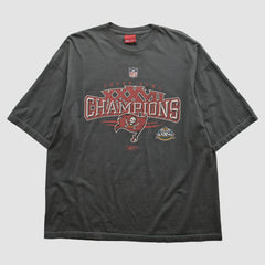 Tampa Bay Buccaneers Reebok 2003 T-shirt Charcoal Vintage - Fanatics