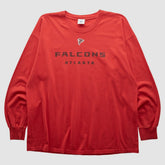 Atlanta Falcons NFL 2000s Long Sleeve T-shirt Red Vintage - Fanatics
