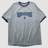 Dallas Cowboys Reebok 2000s T-shirt Heather Gray Vintage - Fanatics