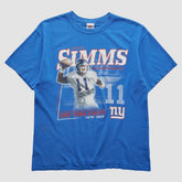 Phil Simms NFL 2000s T-shirt Blue Vintage - Fanatics