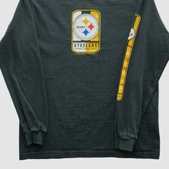 Pittsburgh Steelers Lee Apparel 2001 Long Sleeve T-shirt Charcoal Vintage - Fanatics
