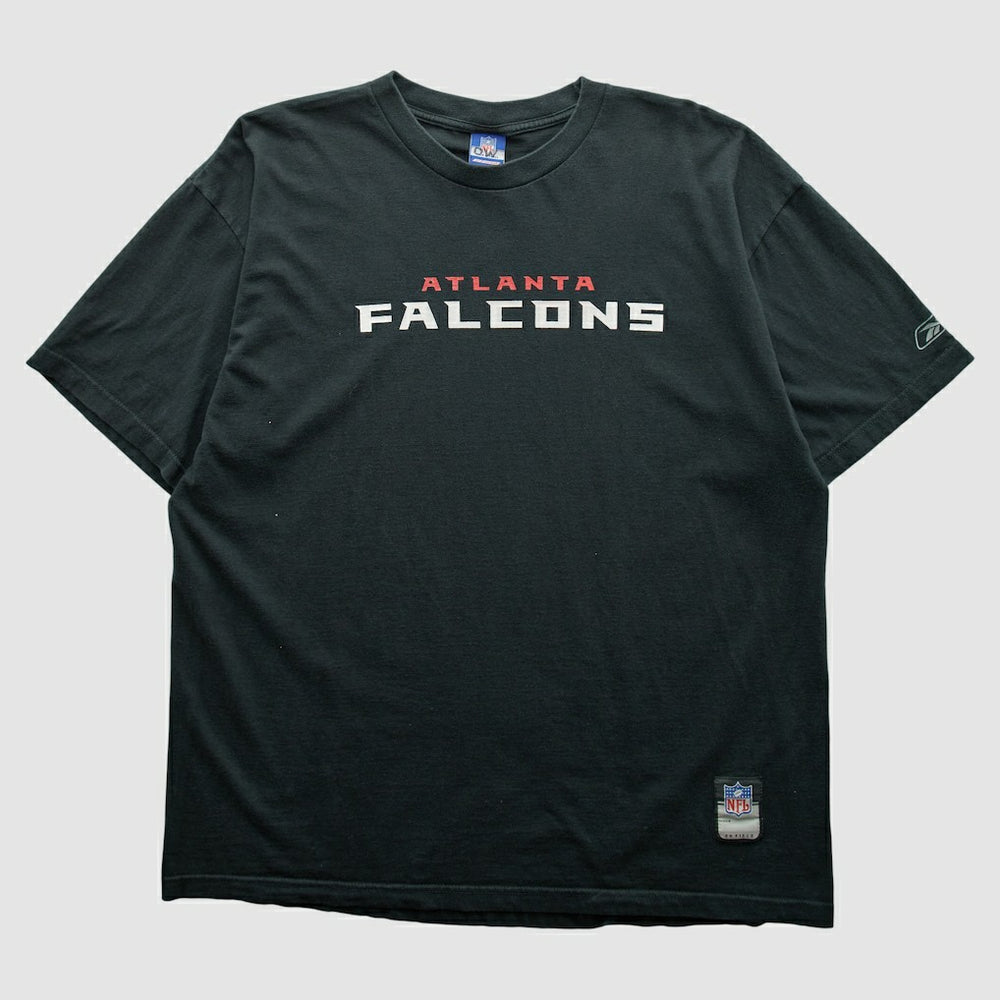 Atlanta Falcons Reebok 2000s T-shirt Black Vintage - Fanatics