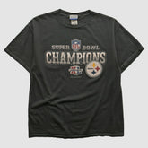 Pittsburgh Steelers Reebok 2006 T-shirt Black Vintage - Fanatics