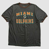 Miami Dolphins Reebok 2000s T-shirt Charcoal Vintage - Fanatics