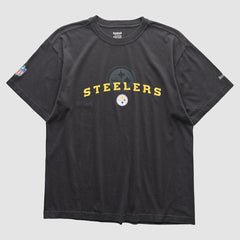 Pittsburgh Steelers Reebok 2000s T-shirt Black Vintage - Fanatics