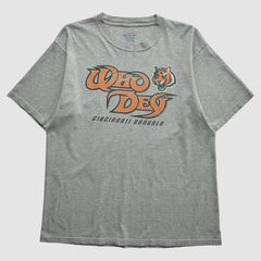 Cincinnati Bengals Reebok 2000s T-shirt Heather Gray Vintage - Fanatics
