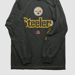 Pittsburgh Steelers NFL 2010s Long Sleeve T-shirt Black Vintage - Fanatics