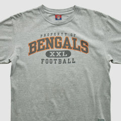 Cincinnati Bengals Reebok 2000s T-shirt Heather Gray Vintage - Fanatics