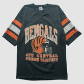 Cincinnati Bengals Logo 7 90s T-shirt Black Vintage - Fanatics