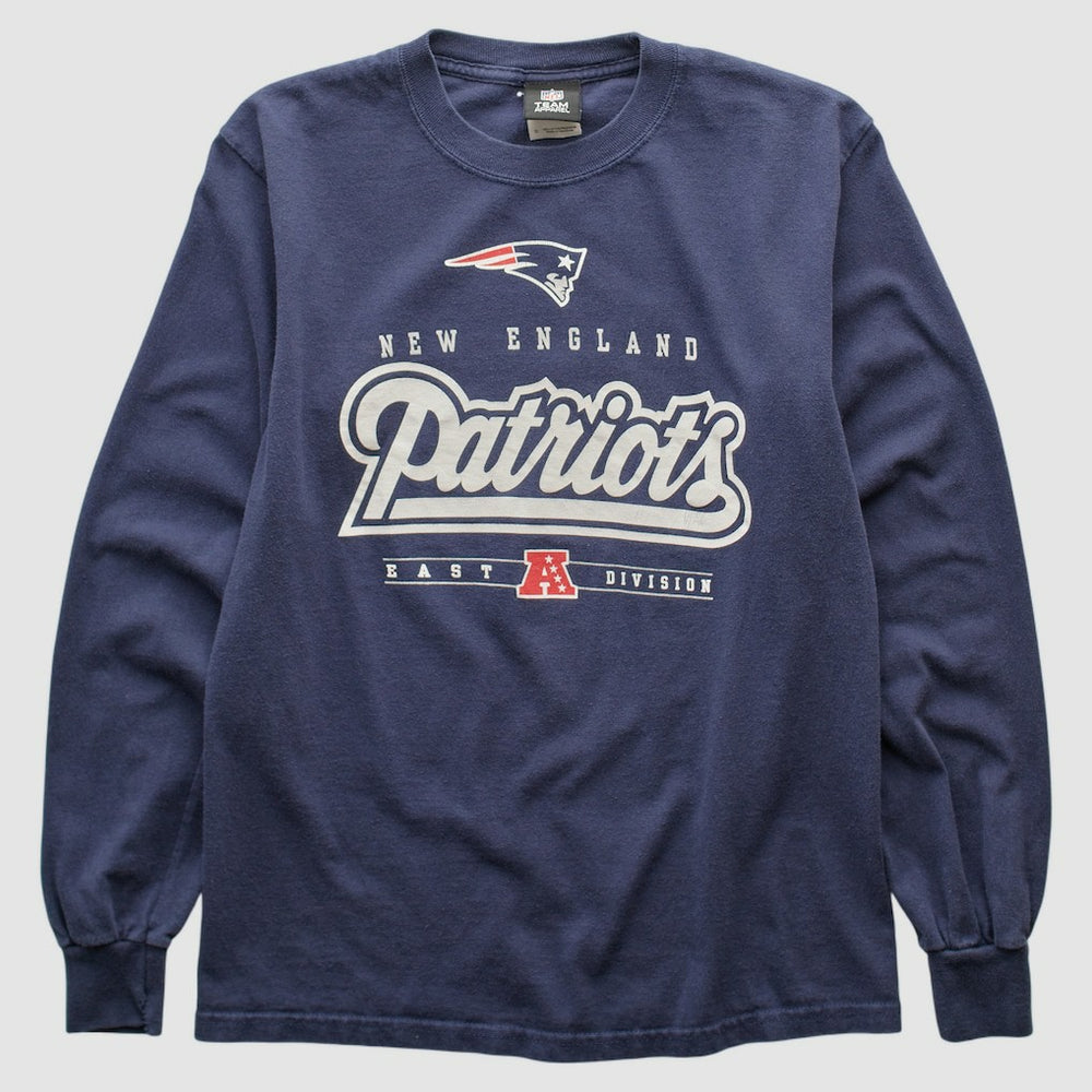 New England Patriots NFL 2010s Long Sleeve T-shirt Navy Vintage - Fanatics