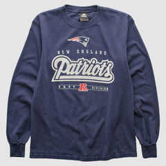 New England Patriots NFL 2010s Long Sleeve T-shirt Navy Vintage - Fanatics