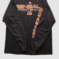 Cincinnati Bengals NFL 2000s Long Sleeve T-shirt Black Vintage - Fanatics