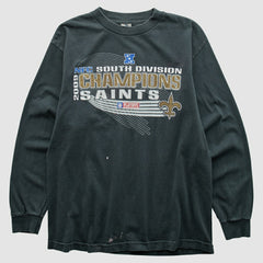 New Orleans Saints Alstyle Apparel 2009 Long Sleeve T-shirt Black Vintage - Fanatics