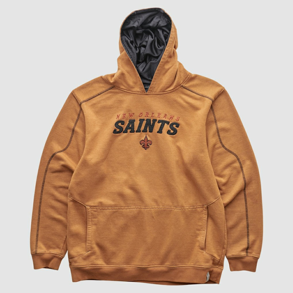 New Orleans Saints 2000s Hooded Pullover Sweatshirt Tan Vintage - Fanatics