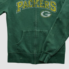 Green Bay Packers NFL 2010s Hooded Full Zip Sweatshirt Green Vintage - Fanatics