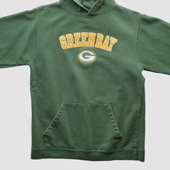 Green Bay Packers Team Edition Apparel 2000s Hooded Pullover Sweatshirt Green Vintage - Fanatics