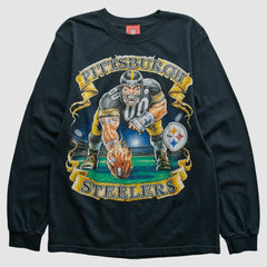 Pittsburgh Steelers NFL 2000s Long Sleeve T-shirt Black Vintage - Fanatics