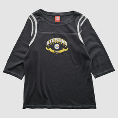 Pittsburgh Steelers NFL 2000s T-shirt Black Vintage - Fanatics