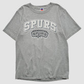 Vintage - San Antonio Spurs Majestic 2000s T-shirt - Heather Gray Vintage
