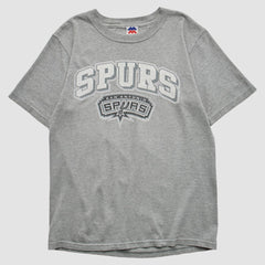 Vintage - San Antonio Spurs Majestic 2000s T-shirt - Heather Gray Vintage