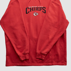 Kansas City Chiefs NFL 2000s Hooded Pullover Sweatshirt Red Vintage - Fanatics