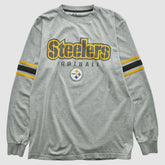 Pittsburgh Steelers NFL 2000s Long Sleeve T-shirt Heather Gray Vintage - Fanatics