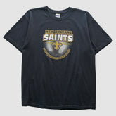 New Orleans Saints Gildan 2009 T-shirt Black Vintage - Fanatics