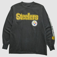 Pittsburgh Steelers 2000s Long Sleeve T-shirt Black Vintage - Fanatics
