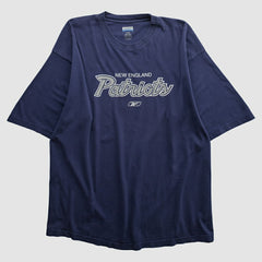 New England Patriots Reebok 2000s T-shirt Navy Vintage - Fanatics