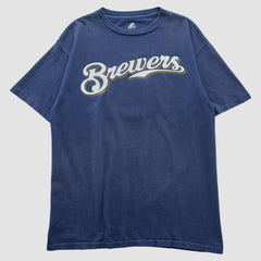 Milwaukee Brewers Majestic 2000s T-shirt Near Me