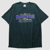 Baltimore Ravens Delta 2000s T-shirt Green Vintage - Fanatics