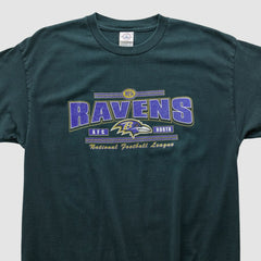 Baltimore Ravens Delta 2000s T-shirt Green Vintage - Fanatics