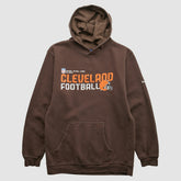Cleveland Browns Reebok 2000s Hooded Pullover Sweatshirt Brown Vintage - Fanatics