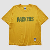 Green Bay Packers Reebok 2000s T-shirt Yellow Vintage - Fanatics