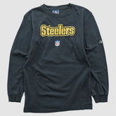 Pittsburgh Steelers Reebok 2000s Long Sleeve T-shirt Black Vintage - Fanatics