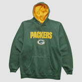 Green Bay Packers Reebok 2000s Hooded Pullover Sweatshirt Green Vintage - Fanatics