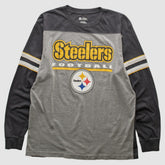Pittsburgh Steelers NFL 2010s Long Sleeve T-shirt Heather Gray Vintage - Fanatics