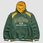 Green Bay Packers NFL 2000s Hooded Pullover Sweatshirt Green Vintage - Fanatics