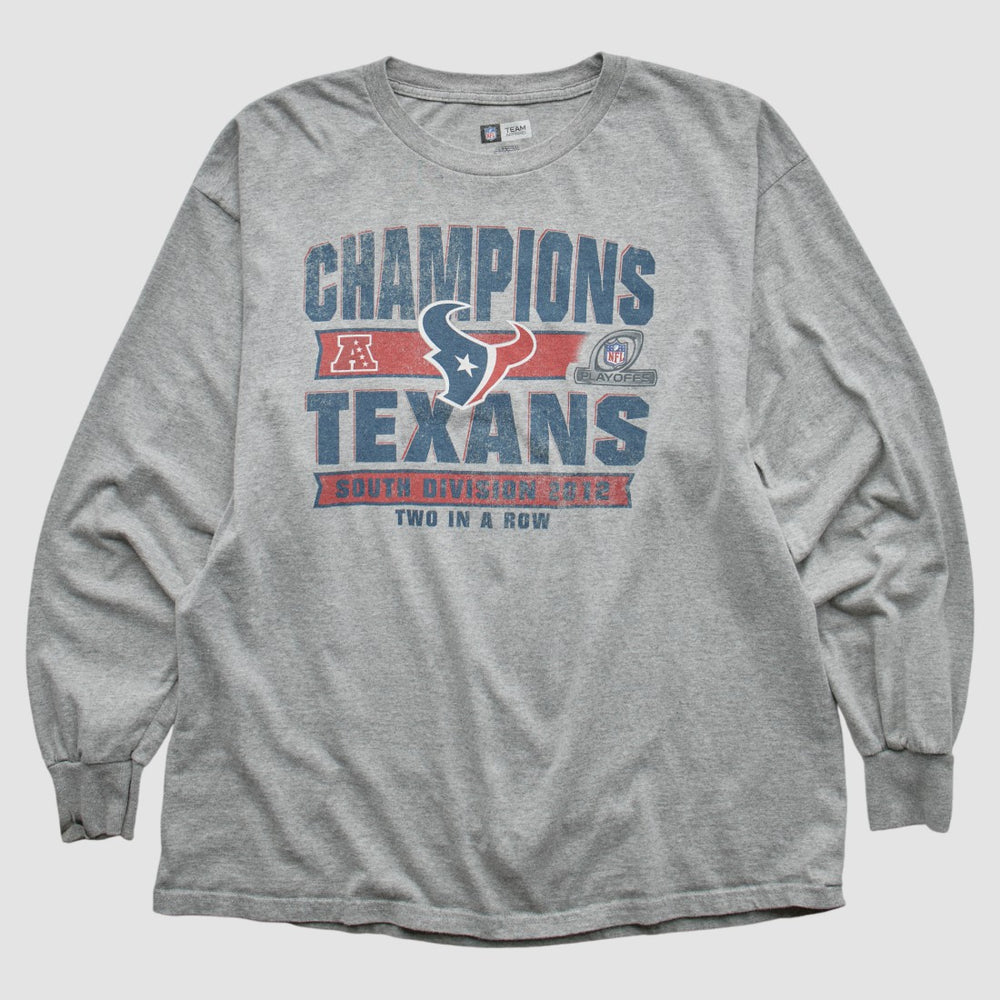 Houston Texans Team Edition Apparel 2012 Long Sleeve T-shirt Heather Gray Vintage - Fanatics