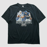 Superbowl XLII Anvil 2008 T-shirt Black Vintage - Fanatics