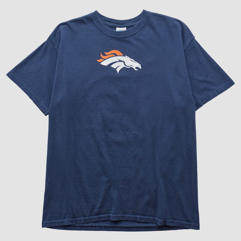 Denver Broncos Gildan 2010s T-shirt Navy Vintage - Fanatics