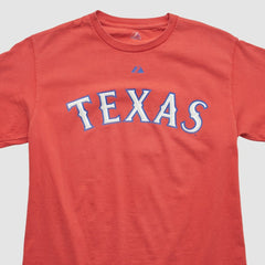 Texas Rangers Majestic 2000s T-shirt On Sale
