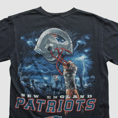 New England Patriots NFL 2010s T-shirt Black Vintage - Fanatics