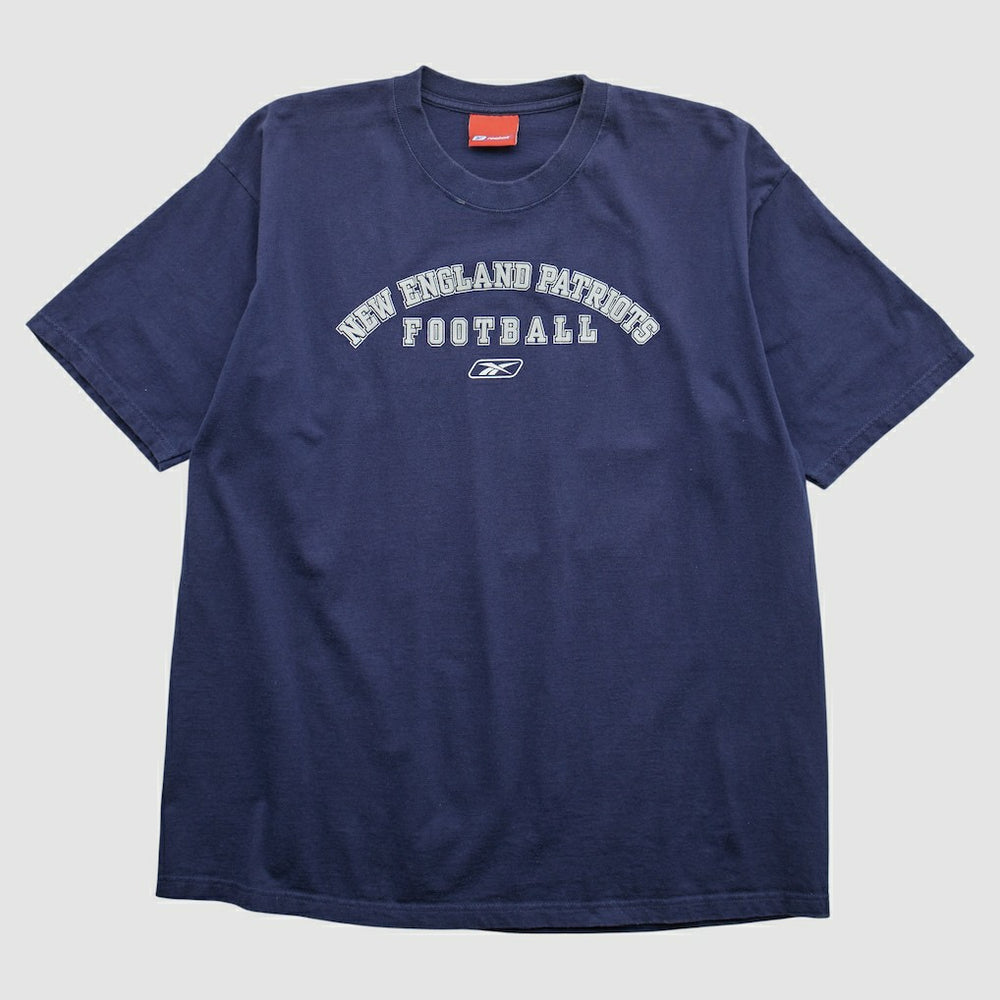 New England Patriots Reebok 2000s T-shirt Navy Vintage - Fanatics